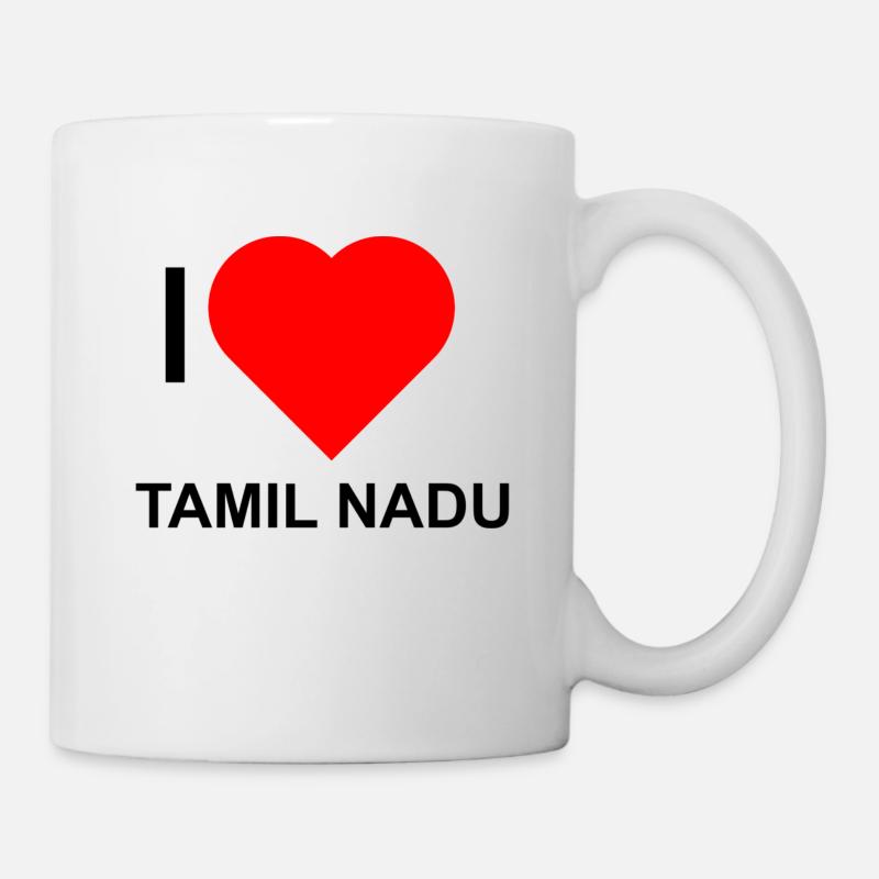 Tamil Nadu - Tasse - Weiß