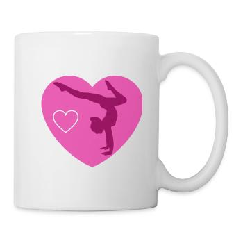 gymnast girl - Mug blanc - blanc - Droite