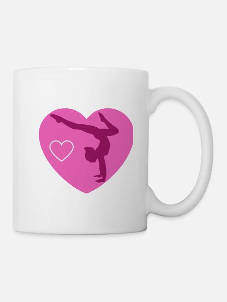 gymnast girl - Mug blanc - blanc