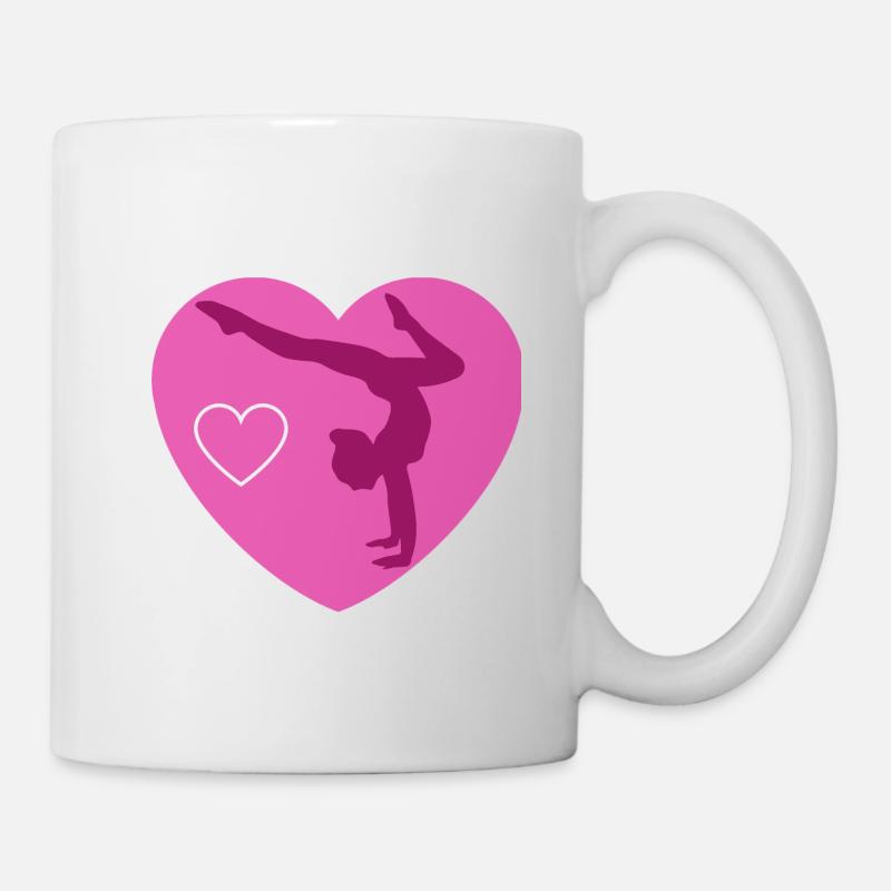 gymnast girl - Mug blanc - blanc