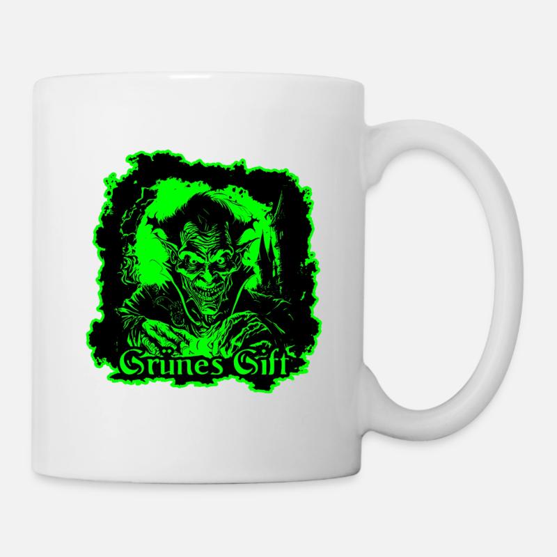 grünes Gift - Tasse - Weiß