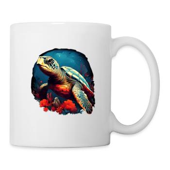 Wunderschöne Schildkröte - Tasse - Weiß - Rechts