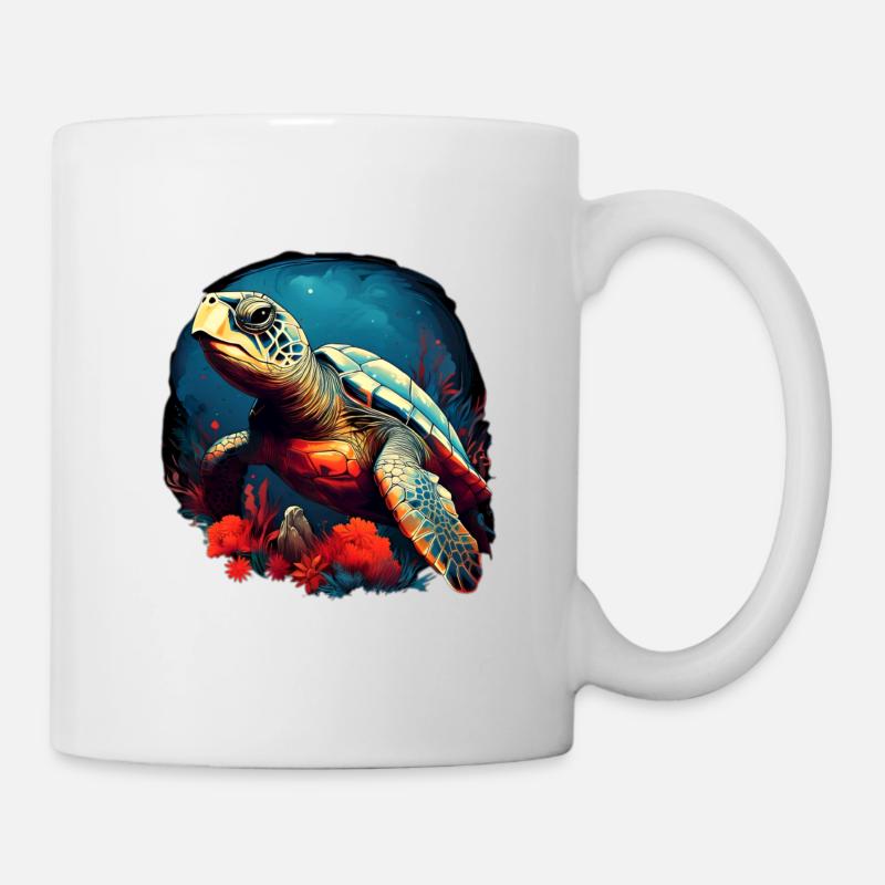 Beautiful turtle - Mug - white