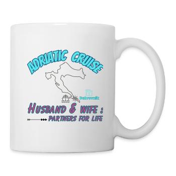 Adriatic cruise husband & wife - Mug blanc - blanc - Droite