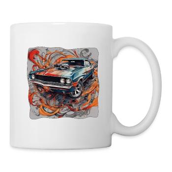 Sportwagen - Tasse - Weiß - Rechts