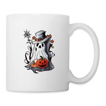 Ghost With a Pumpkin - Mug - white - Right