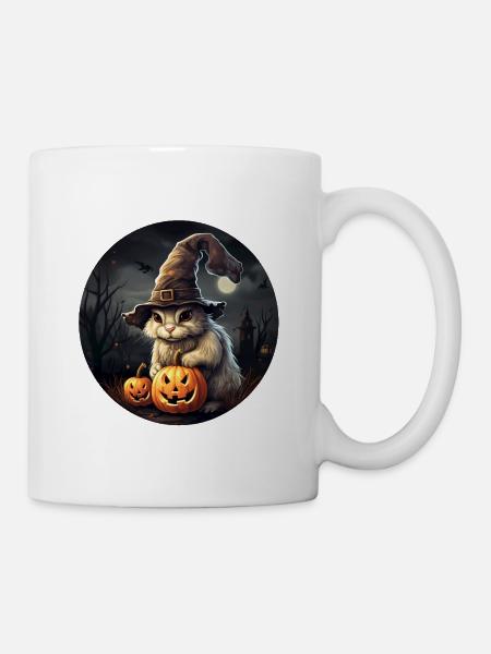 Halloween Häschen - Tasse - Weiß
