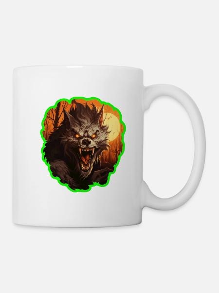 Halloween Werwolf - Tasse - Weiß