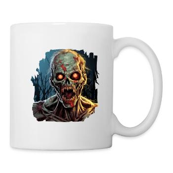 Halloween Zombie - Tasse - Weiß - Rechts