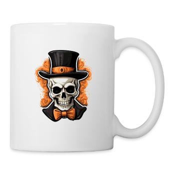 Crâne d’Halloween - Mug blanc - blanc - Droite