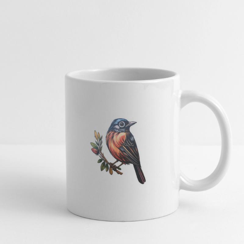 Oiseau Mug blanc
