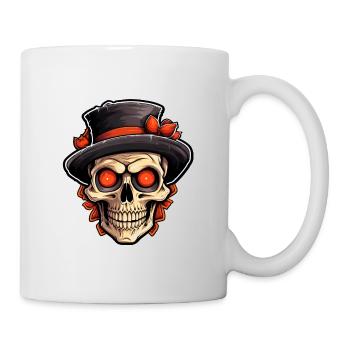 Crâne d’Halloween - Mug blanc - blanc - Droite