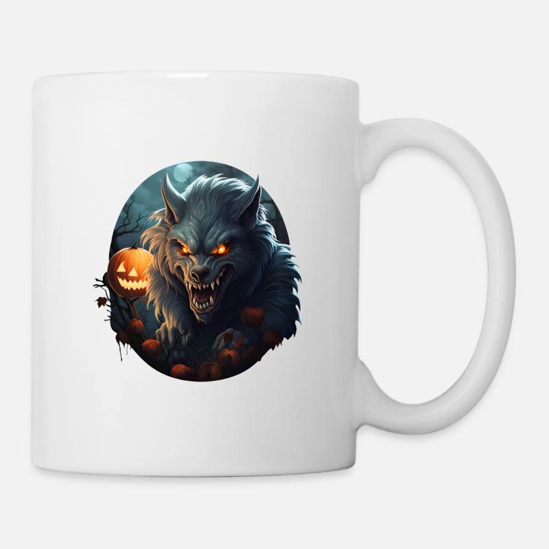 Werwolf Halloween - Tasse - Weiß
