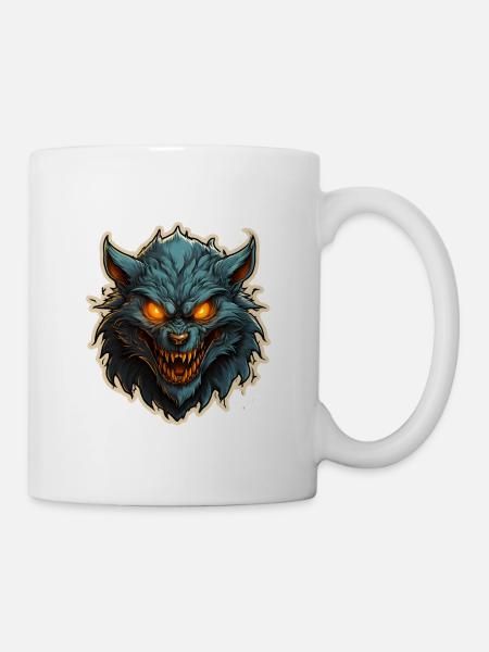 Halloween Werwolf - Tasse - Weiß