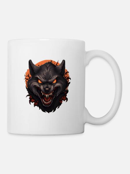Halloween Werwolf - Tasse - Weiß