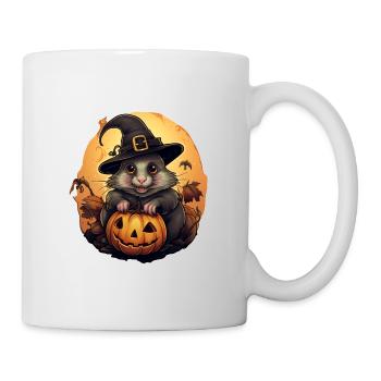Halloween Maus - Tasse - Weiß - Rechts