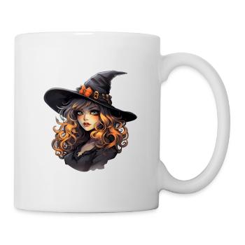 Hexe Halloween - Tasse - Weiß - Rechts