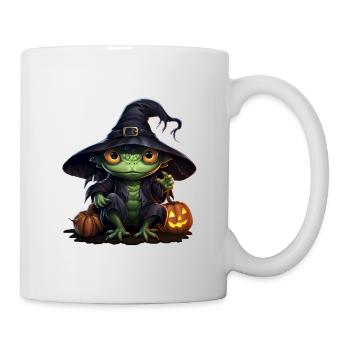 Halloween Frosch - Tasse - Weiß - Rechts