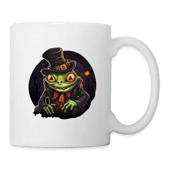 Halloween Frosch - Tasse - Weiß - Rechts