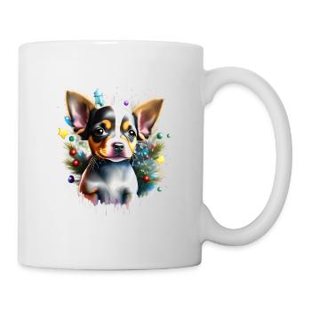 Chihuahua mit einer lebhaften und energischen Persönlichkeit - Tasse - Weiß - Rechts