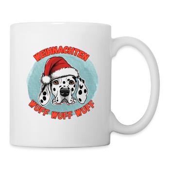 Noël « Woof » - Mug blanc - blanc - Droite