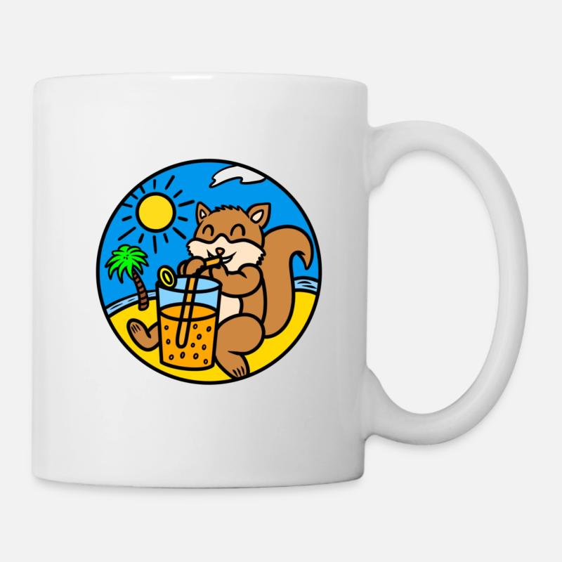Jus de boisson d’écureuil - Mug blanc - blanc