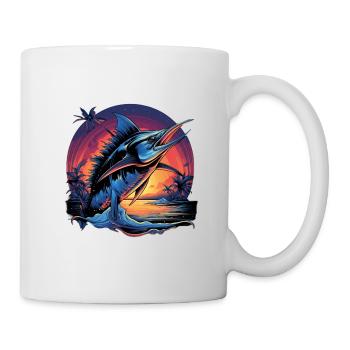 « Pêche du jour » - Mug blanc - blanc - Droite