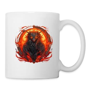 Nordischer Wolfskreis - Tasse - Weiß - Rechts