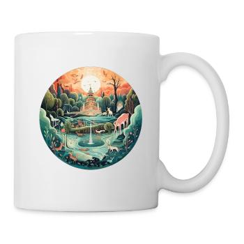 Dreamscape Yoga - Tasse - Weiß - Rechts