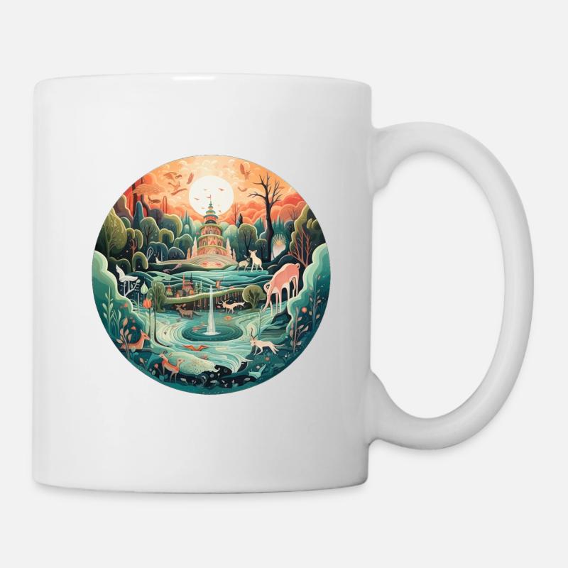 Dreamscape Yoga - Tasse - Weiß