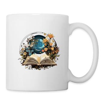 Couronne de fleurs de hêtre - Mug blanc - blanc - Droite