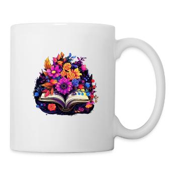 Buchblüten - Tasse - Weiß - Rechts