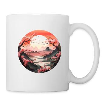 Blütenlandschaft - Tasse - Weiß - Rechts