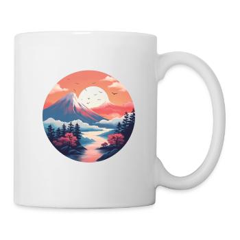 Zen-Gebirge - Tasse - Weiß - Rechts