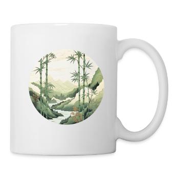 Bambus-Horizont - Tasse - Weiß - Rechts