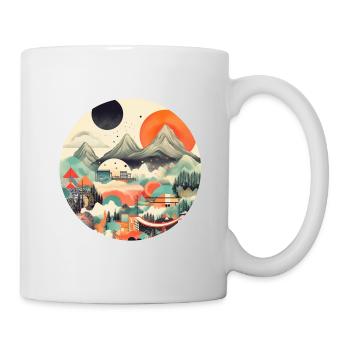 Sakura-Gipfel - Tasse - Weiß - Rechts