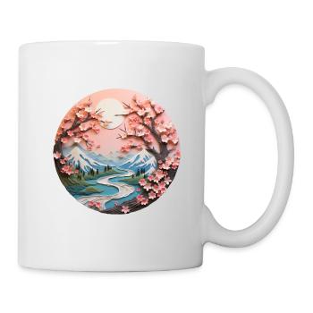 Cherry-Overlook - Tasse - Weiß - Rechts