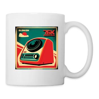 Telefon im Retro Style - Tasse - Weiß - Rechts