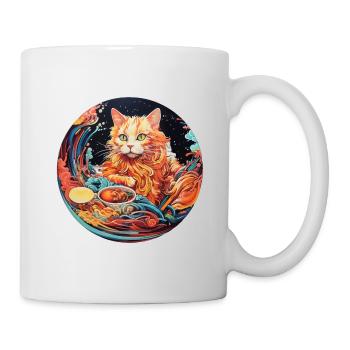Feasting Cat - Mug - white - Right