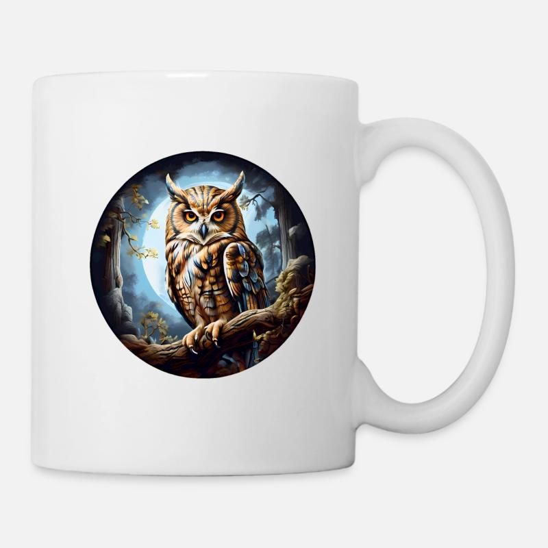 Grand-duc - Mug blanc - blanc