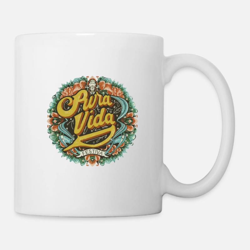 Entdecken Sie die Pura Vida Essenz: Wear Joy - Tasse - Weiß