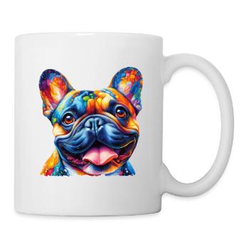 Cute Colorfull French Bulldog Painting - Mug - white - Right