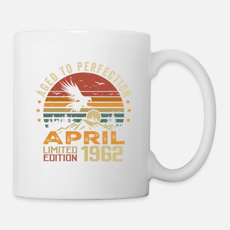 Unvergleichliches Geburtstagsgeschenk seit April 1962 - Tasse - Weiß