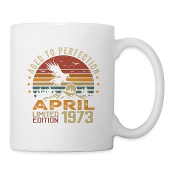 Unvergleichliches Geburtstagsgeschenk seit April 1973 - Tasse - Weiß - Rechts