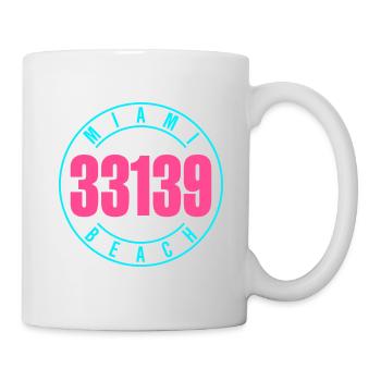Miami Beach 33139 - Mug - white - Right
