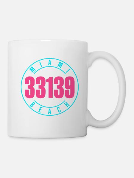 Miami Beach 33139 - Mug - white