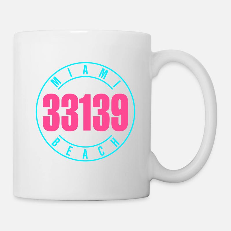 Miami Beach 33139 - Mug - white