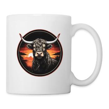 Les bovins écossais des Highlands aiment mes Highlands - Mug blanc - blanc - Droite