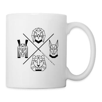 Devenez divin avec les dieux égyptiens - noir - Mug blanc - blanc - Droite