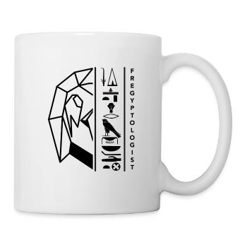 Hieroglyphes Horus - motif noir by Fregyptologist - Mug blanc - blanc - Droite